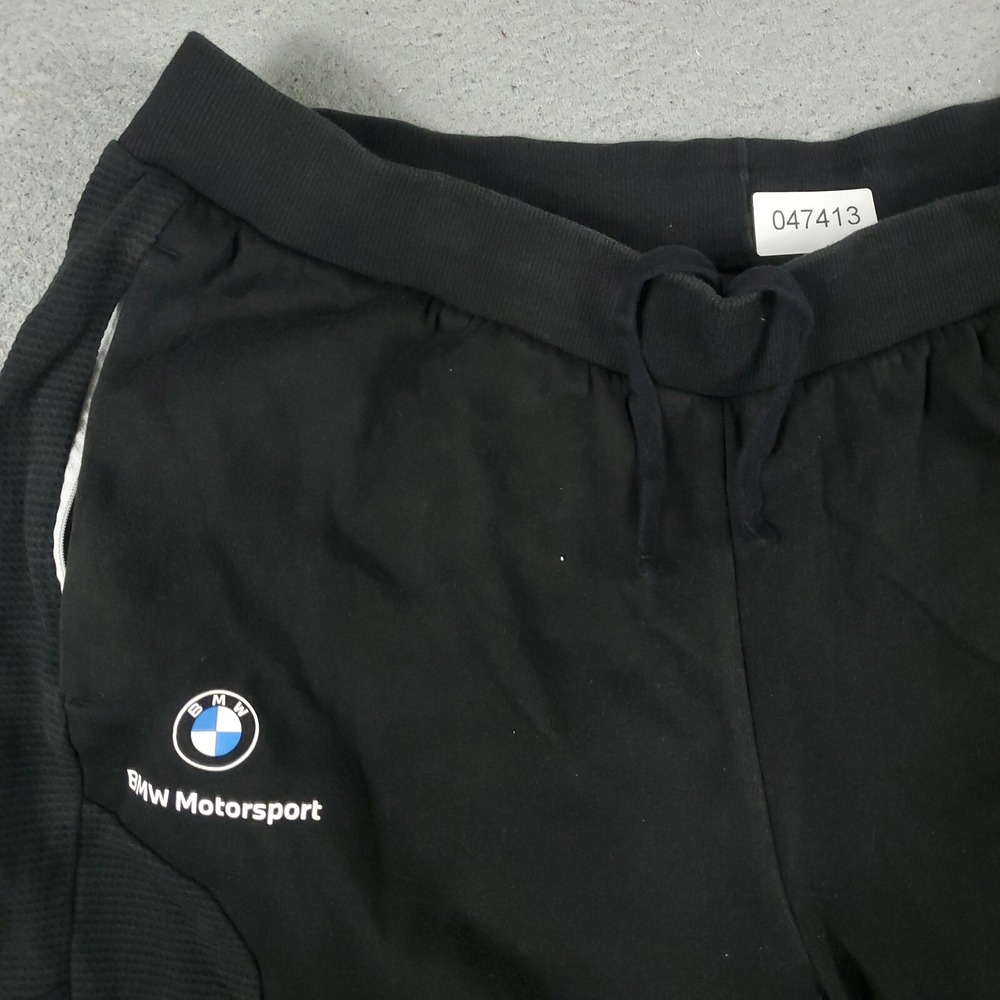 Puma X BMW Shorts Mens Size 2XL Black Sports Running Training Sweat Shorts - Picture 2 of 7
